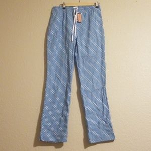 NWT Vineyard XS Hockey pajama bottom 100% cotton